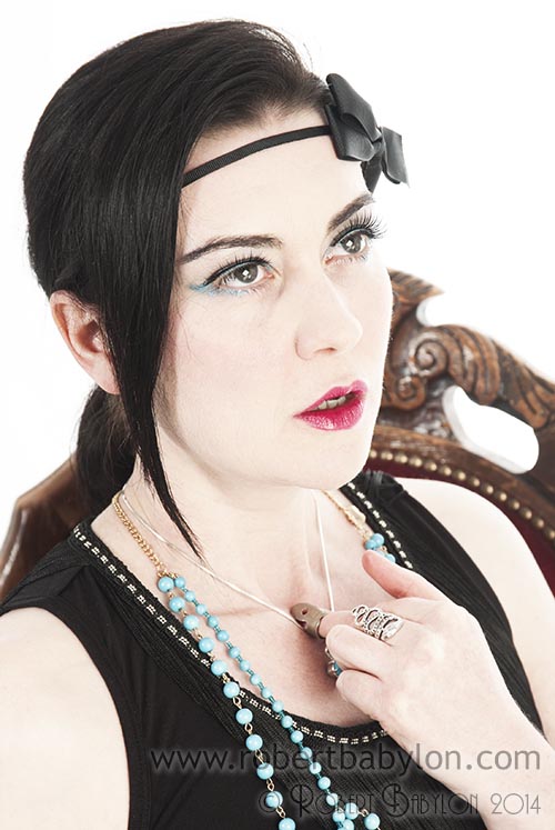 Miss Myers portrait two with blue beads. Photo: Robert Babylon