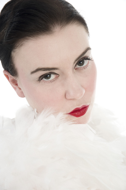 Miss Myers Portrait one with white feathers. Photo: Robert Babylon